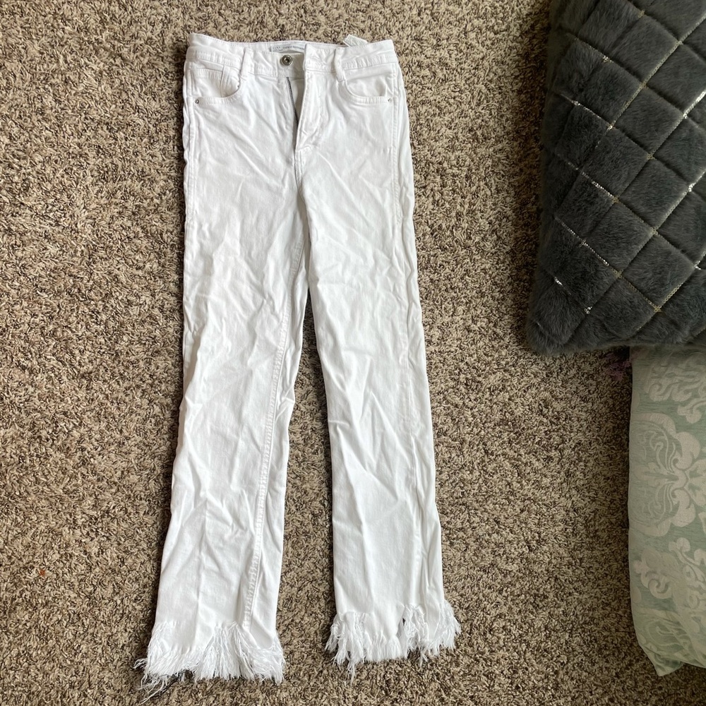 Zara white jeans